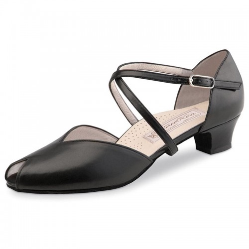 Chaussures de danse Werner Kern "Rachel" 3,4 cm cuir noir
