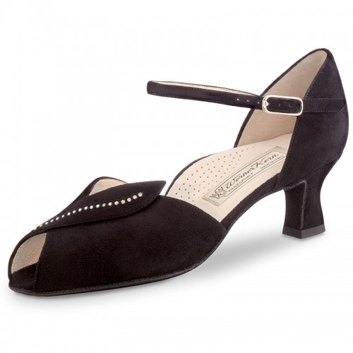 Chaussures de danse Werner Kern "Ilona" 5 cm daim noir