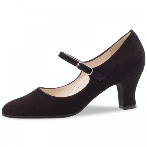 Chaussures de danse Werner Kern "Ashley" 6 cm daim noir