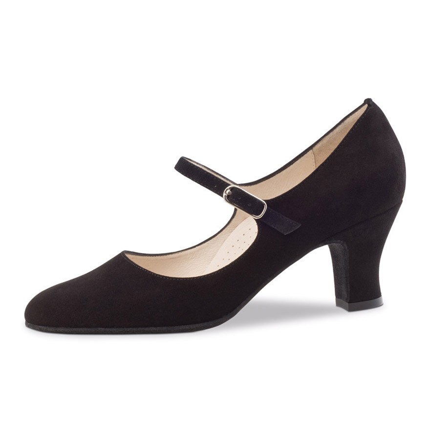 Chaussures de danse Werner Kern "Ashley" 6 cm daim noir