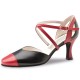 Chaussures de danse Werner Kern "Brooke" 6,5 cm cuir rouge et noir