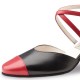 Chaussures de danse Werner Kern "Brooke" 6,5 cm cuir rouge et noir