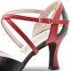 Chaussures de danse Werner Kern "Brooke" 6,5 cm cuir rouge et noir