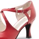 Chaussures de danse Werner Kern "Ines" 6,5 cm cuir rouge