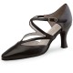 Chaussures de danse Werner Kern "fabiola" 6,5 cm cuir noir