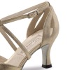 Chaussures de danse Werner Kern "Amy" 6,5 cm pour pieds étroits cuir or