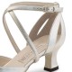 Chaussures de danse Werner Kern "Tiziana" 5,5 cm cuir argent