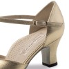 Chaussures de danse Werner Kern "Paulette" 6 cm cuir or