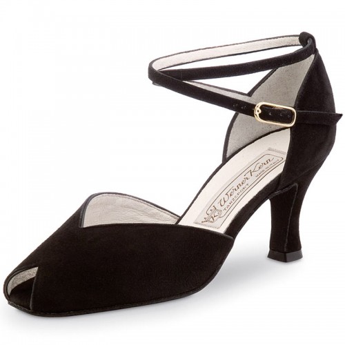 Chaussures de danse Werner Kern "Asta" 6,5 cm daim noir