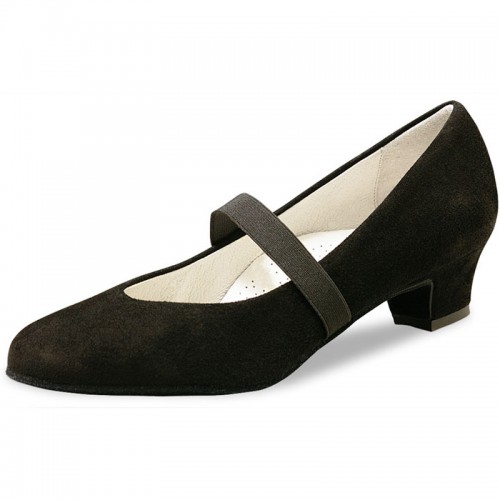 Chaussures de danse Werner Kern "Daniela" 3,4 cm daim noir