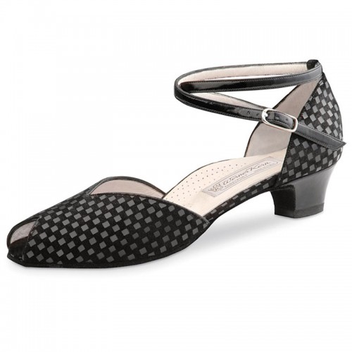 Chaussures de danse Werner Kern "Lola" 3,4 cm quadratino noir