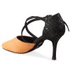 Chaussures de danse Rummos "Mafalda" cuir orange écailles