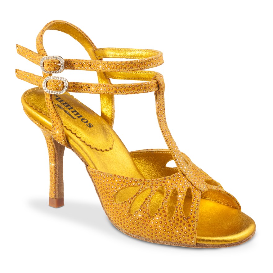 Chaussures de danse Rummos "Pasion" cuir jaune