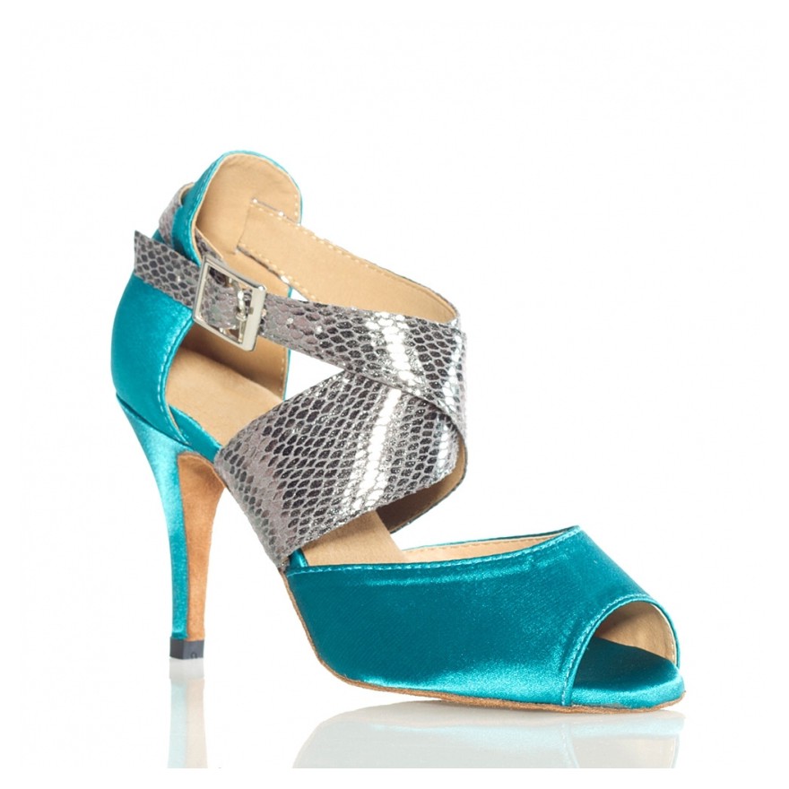 Chaussures de danse salsa Label Latin turquoise