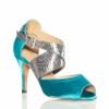 Chaussures de danse salsa Label Latin turquoise