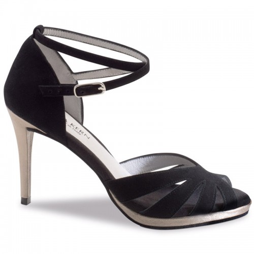 Chaussures de danse Anna Kern "Dona" 8 cm daim noir