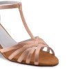 Chaussures de danse Anna Kern "Ania" 6 cm satin Flesh