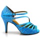 Chaussures de danse salsa Label Latin "Mandy" bleu