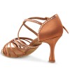 Chaussures de danse Elite Rummos "Luna" satin tan foncé