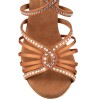 Chaussures de danse Elite Rummos "Luna" satin tan foncé