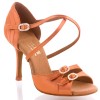 Chaussures de danse Elite Rummos "Diana" satin tan foncé