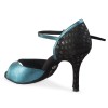 Chaussures de danse Rummos "Gabi" cuir bleu et noir