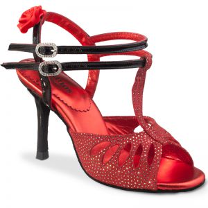 Chaussures de danse Rummos "Pasion" nubuck rouge