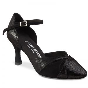 Chaussures de danse Rummos "Nora" cuir et daim noir