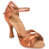 Chaussures de danse professionelle Elite Rummos "Cassandra" satin tan foncé