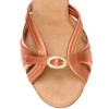 Chaussures de danse professionelle Elite Rummos "Cassandra" satin tan foncé