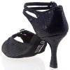 Chaussures de danse Elite Rummos "Elena" cuir noir imitation peau de lézard