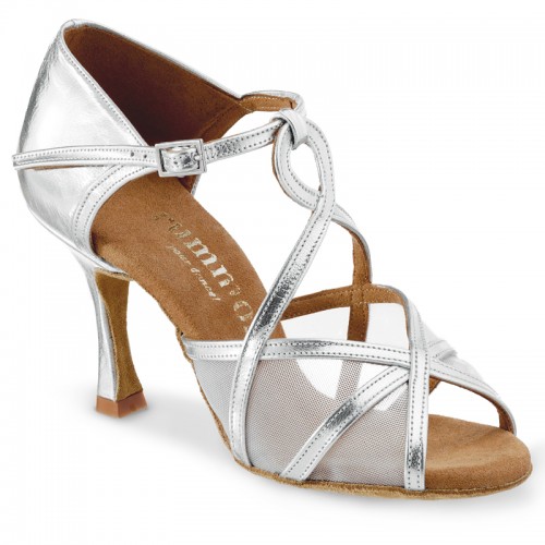 Chaussures De Danse Femme Blanches Talons Salsa Tango Latine Mariage - Cuir Souple Et Confort