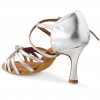 Chaussures de danse Rummos "Carola" cuir argent