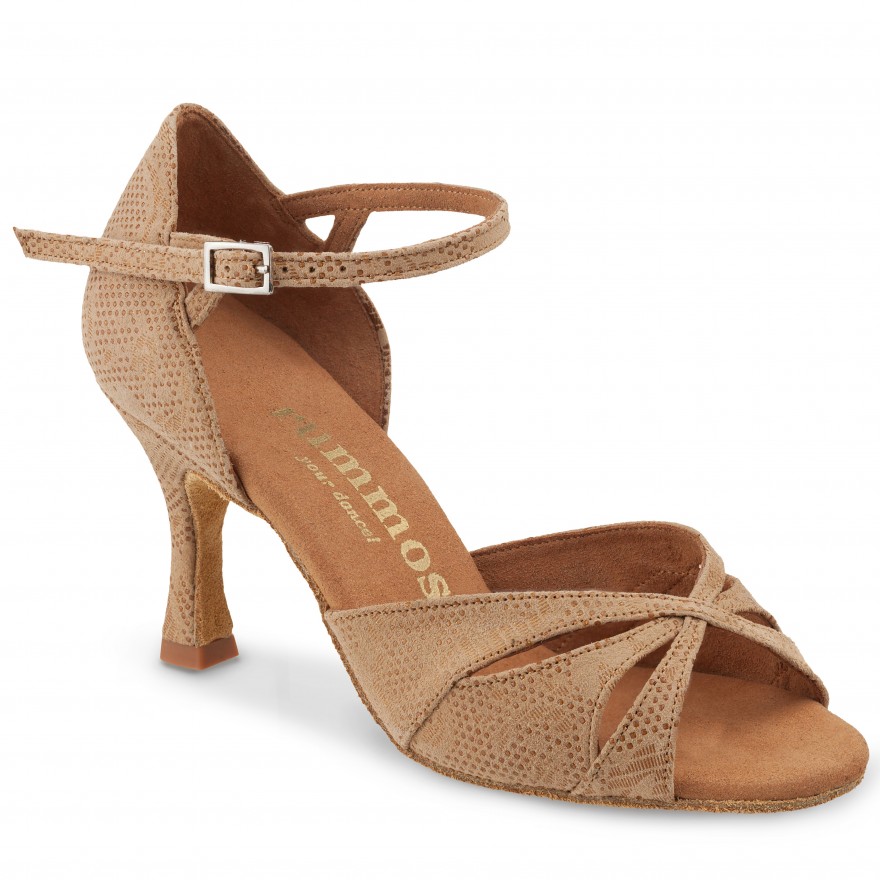 Chaussures de danse Rummos "Kamila" cuir tan nehru beige