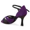 Chaussures de danse Rummos "Kamila" daim noir et violet