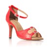 Chaussure de danse Label Latin "Strass" rouge