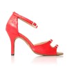 Chaussure de danse Label Latin "Strass" rouge