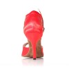 Chaussure de danse Label Latin "Strass" rouge