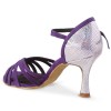 Chaussures de danse Rummos "Marylin"daim violet et cuir argent