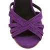 Chaussures de danse Rummos "Marylin"daim violet et cuir argent