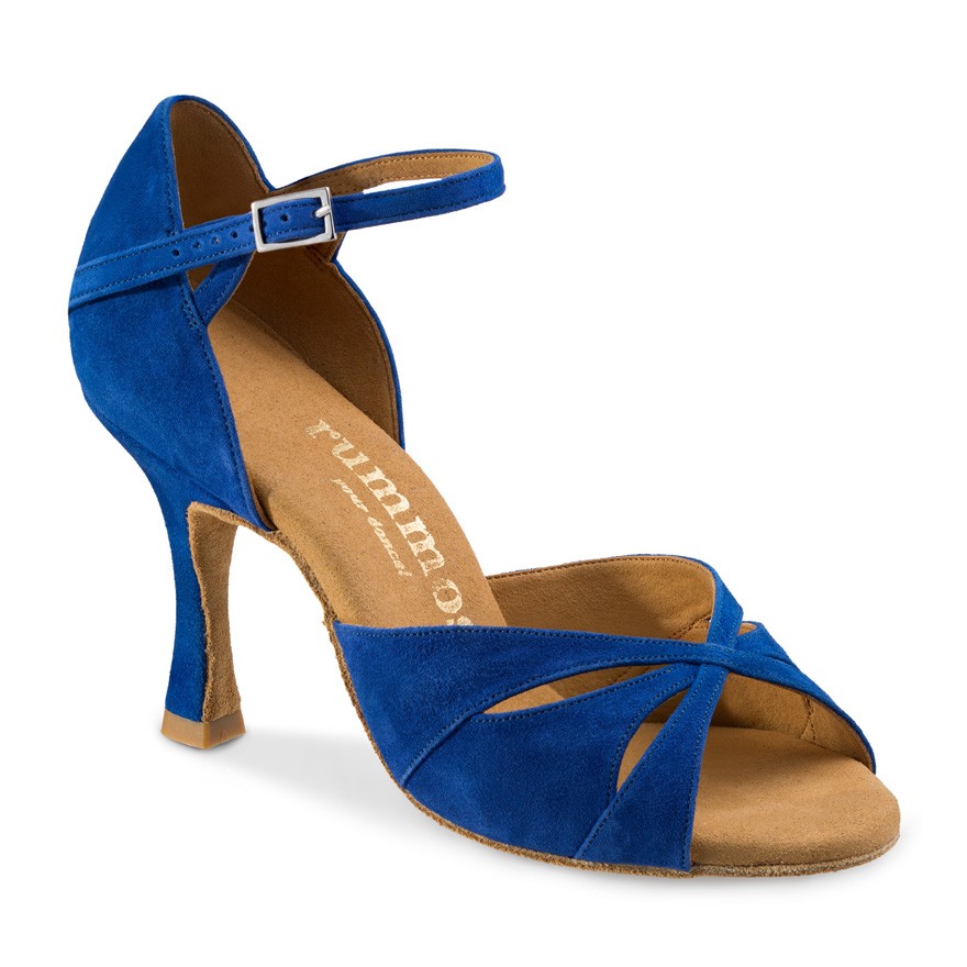 Chaussures de danse Rummos "Kamila" daim bleu royal