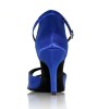 Chaussure de danse Label Latin "Strass" bleu roy