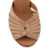 Chaussures de danse Rummos "Tatiana" cuir nude et cuir tan