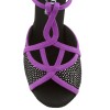 Chaussures de danse Rummos "Santigold" nubuck violet et nubuck noir strassé