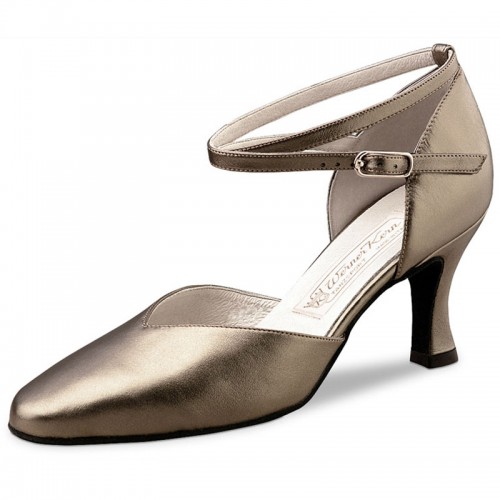 Chaussures de danse Werner Kern "Betty" 6,5 cm cuir or