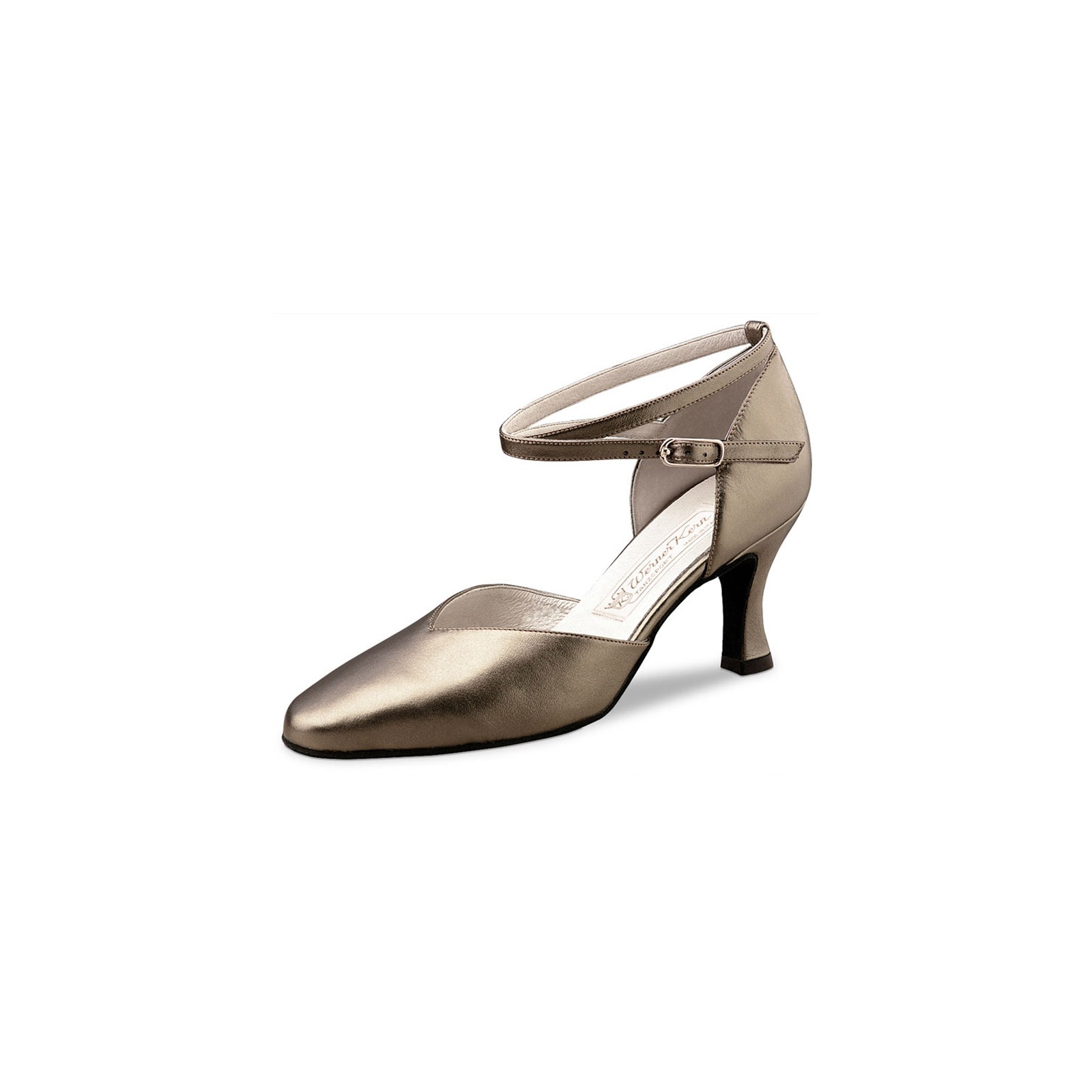 3,5 cm Bloc Werner Kern Femmes Chaussures de Danse Ines Cuir Noir