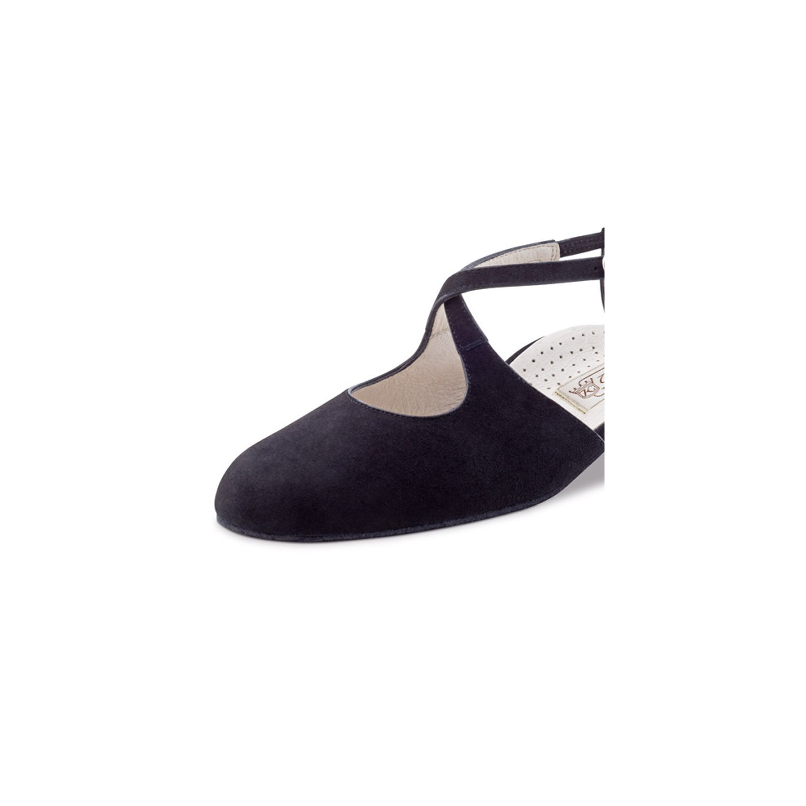 6,5 cm Werner Kern Femmes Chaussures de Danse Gala 3,5 Suéde Noir 