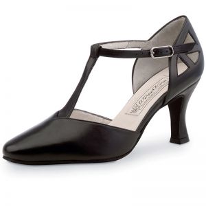 Chaussures de danse Werner Kern "Andrea" 6,5 cm cuir noir