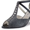 Chaussures de danse Werner Kern "Holly" 6,5 cm broca noir glitter