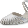 Chaussures de danse Werner Kern "Murielle" 3,4 cm cuir argent